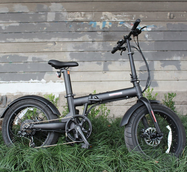 36V 350W Folding 20x4.0" Fat Wheel eBike with Seatpost Built-in Battery